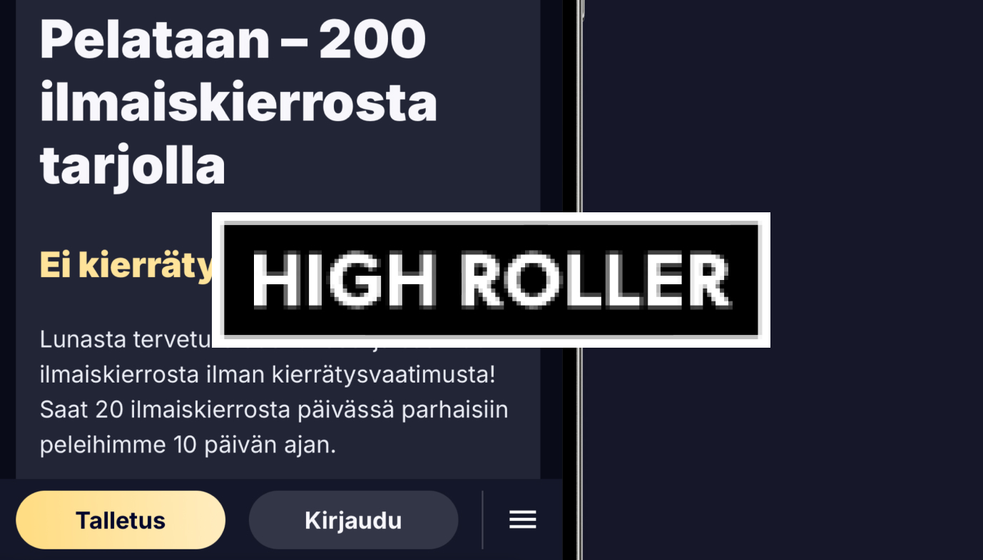 Highroller teema