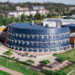 Kuvassa Paf-rahapeliyhtiön toimisto Ahvenanmaalla droonista kuvattuna.