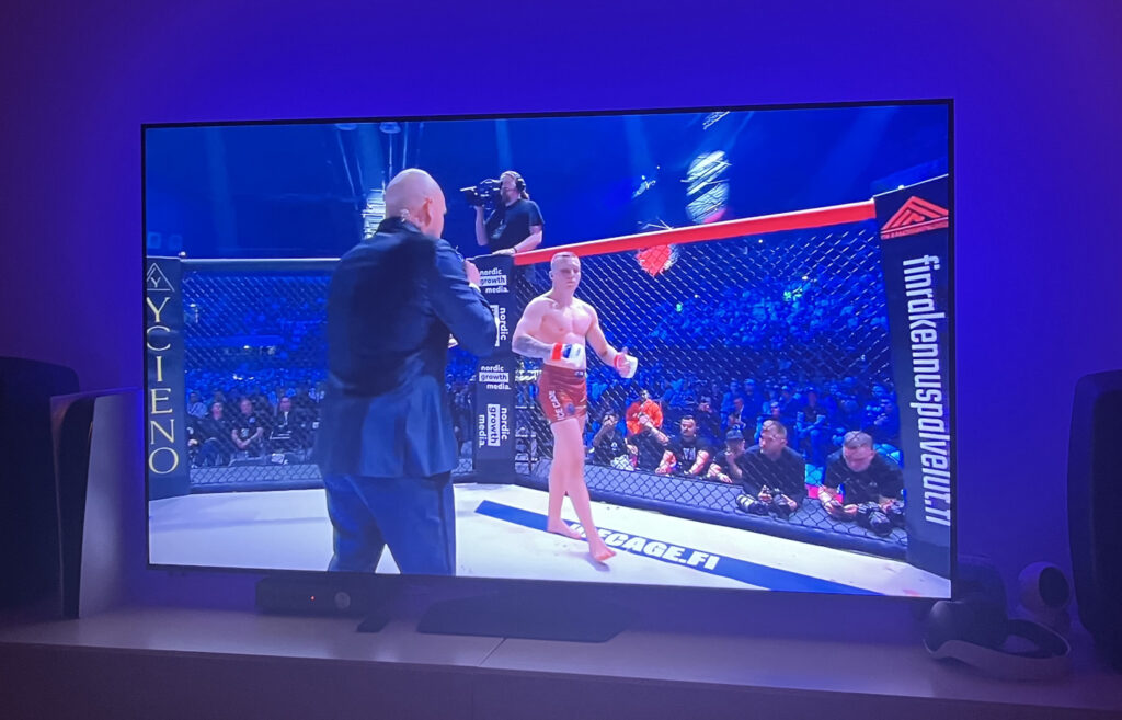 Theo Kolehmainen TV ruudulla.