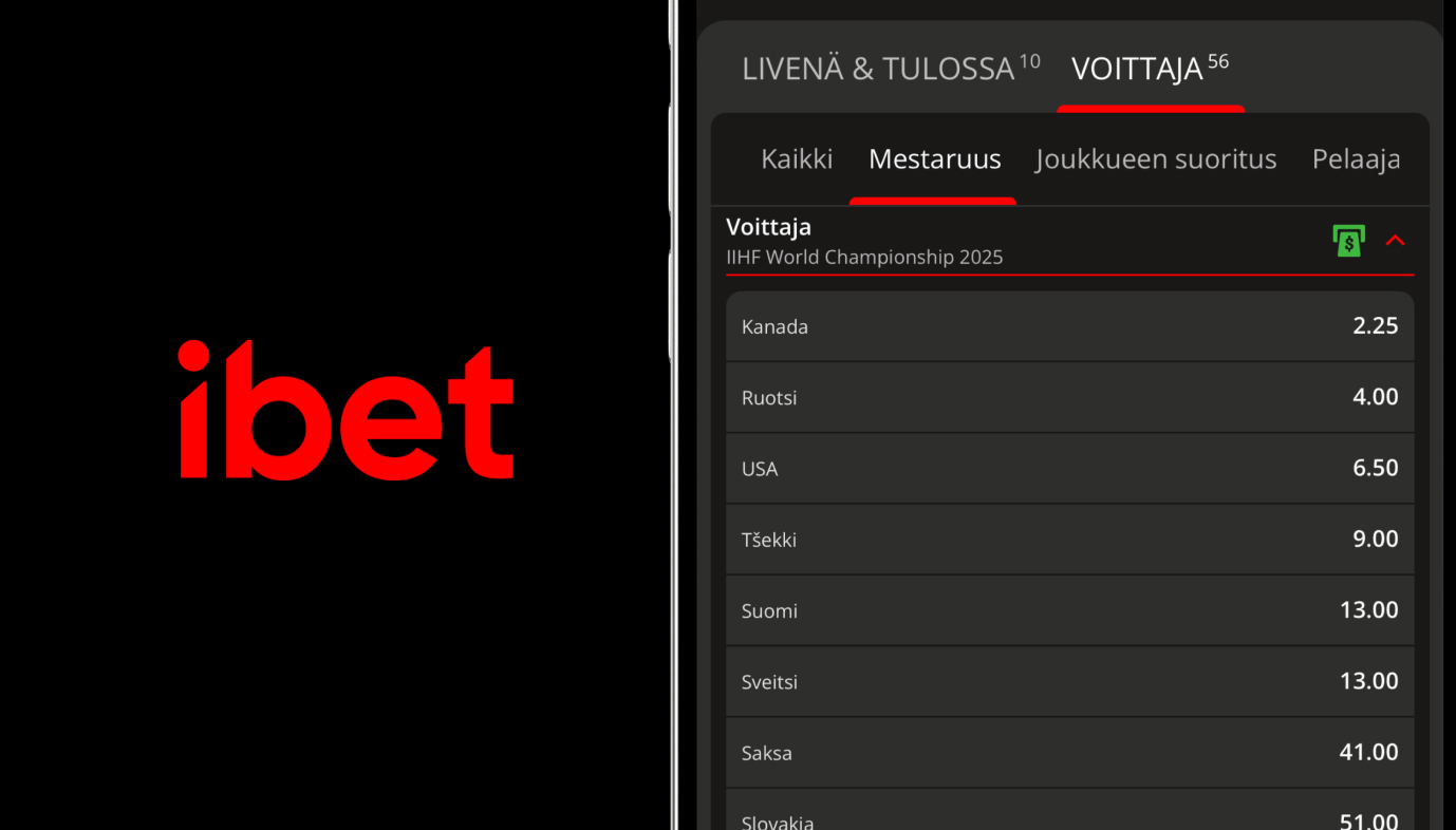 iBet jääkiekon MM-kisat vedonlyönti
