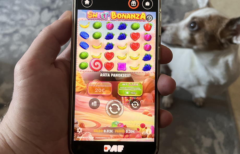 Kuvassa auki Paf nettikasino Sweet Bonanza.
