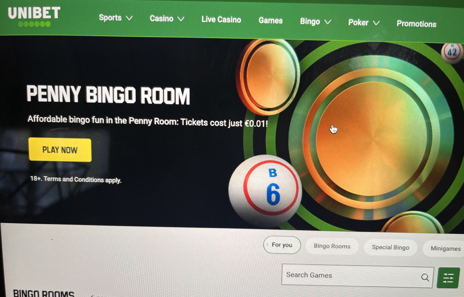 Unibet Bingo nettikasinolla