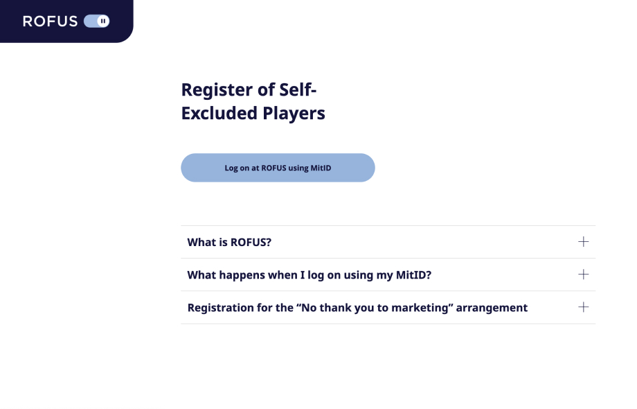 Kuvankaappaus ROFUS sivulta englanninkielisin tekstein.