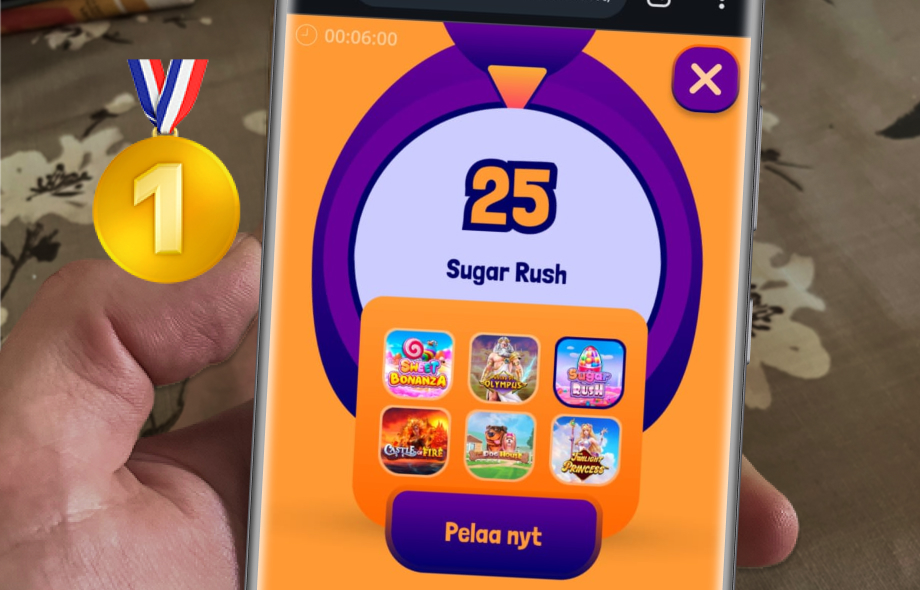 Kuvassa Pelikaani-kasino auki puhelimessa Rahapelisanomien testissä. Vieressä oleva hopeamitali symboloi sitä että Pelikaani oli Rahapelisanomien toiseksi paras kasino.