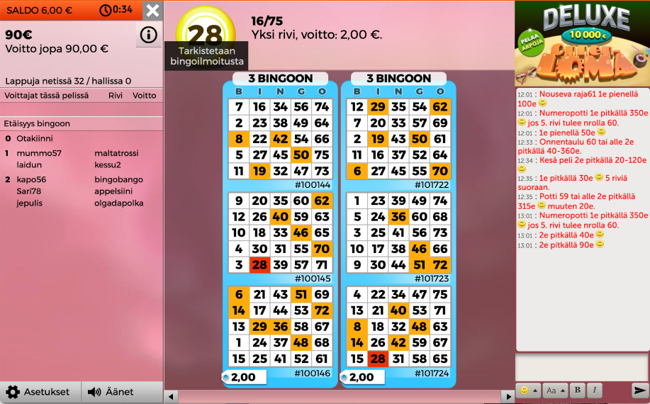 Bingoon.fi bingokupongit.