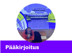 Lonkero Kasinon mainos Tallinnan satamassa ja Rahapelisanomat teksti "Pääkirjoitus".