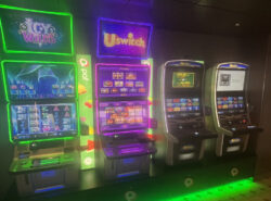 Kuvassa Paf pelikoneita Tallinkin MyStar aluksella.