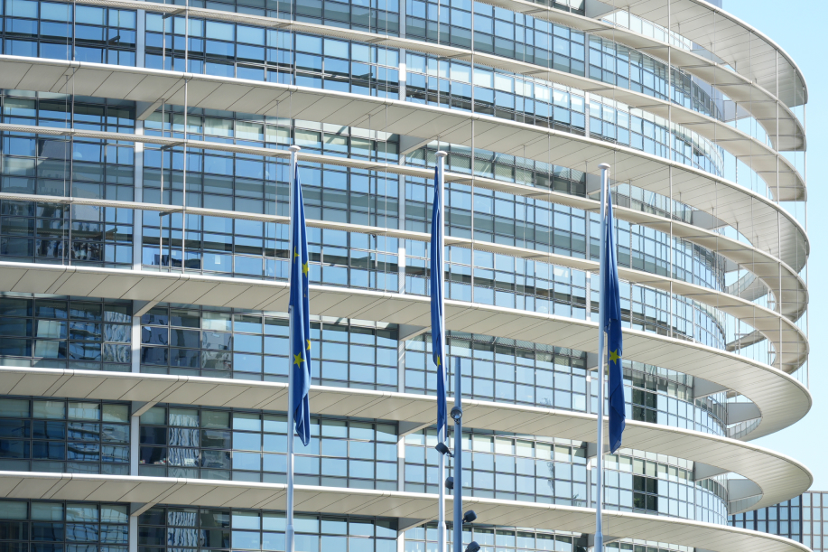 Euroopan Parliamentin Louise Wess -rakennus Strasbourgissa.