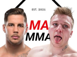 Illan päätähdet Olli Santalahti ja Theo Kolehmainen. Taustalla HAMARAMMA logo.