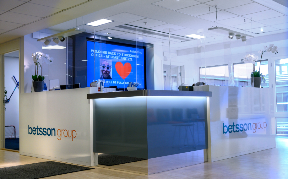 Betssonin toimisto Tukholmassa.