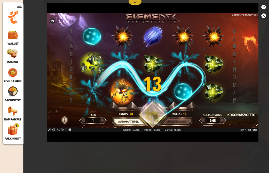 Tykitys nettikasino etusivu ja pelit