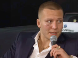 Theo Kolehmainen Ice Cage 6 jälkihaastattelussa.