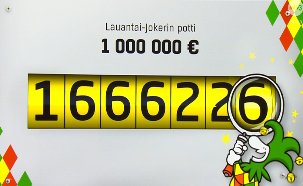 Lauantai-jokerin tulokset: 1666226
