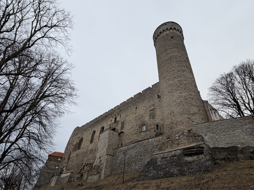 Toompean linna kuvattuna Schnellin puiston puolelta maaliskuussa 2026.