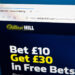William Hill UK etusivu.