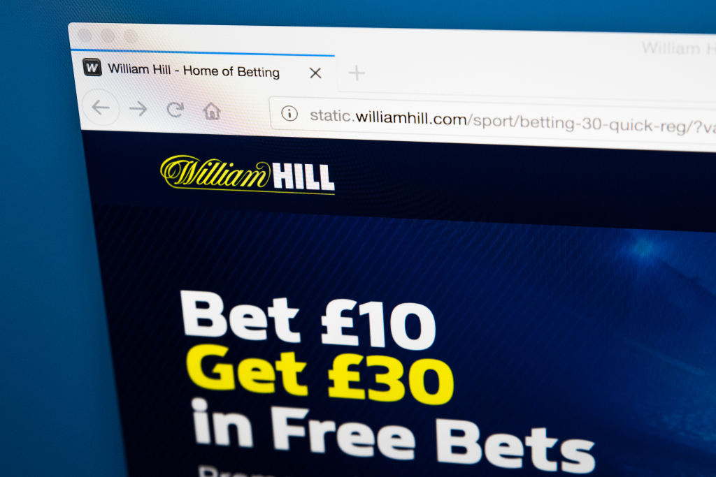 William Hill UK etusivu tarjoaa ilmaispanostus bonusta 10 punnan tallettajalle.