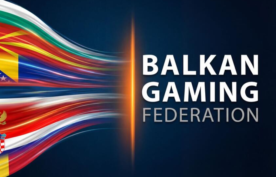Balkan Gaming Federationin logossa maiden liput yhdistyvät.