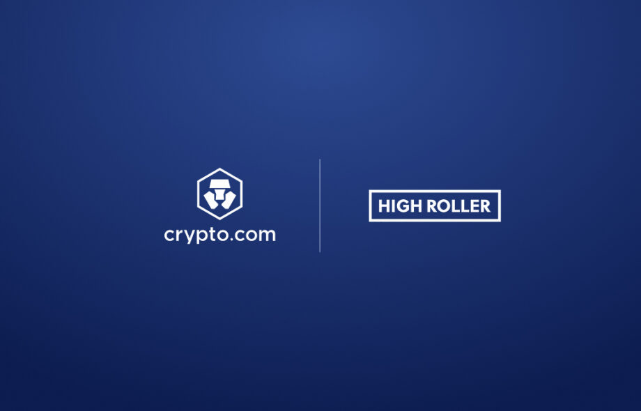 Crypto.com ja High Roller logot vierekkäin.