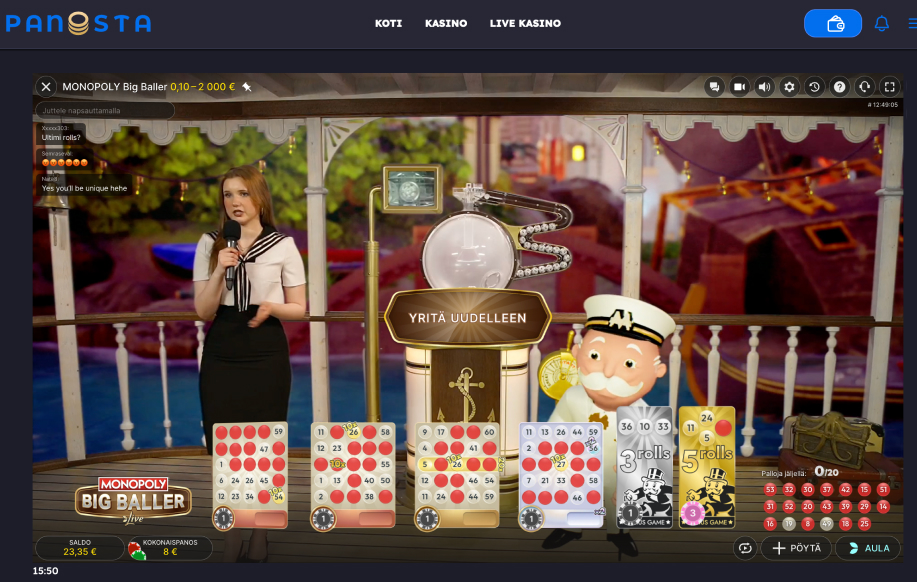 Rahapelisanomat Panosta -nettikasino Monopoly Big Baller.