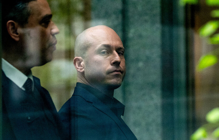 Yhdysvaltain armeijan sotilas Gannon Ken Van Dyke saapuu liittovaltion tuomioistuimeen New Yorkissa, Yhdysvalloissa, tiistaina 28. huhtikuuta 2026.