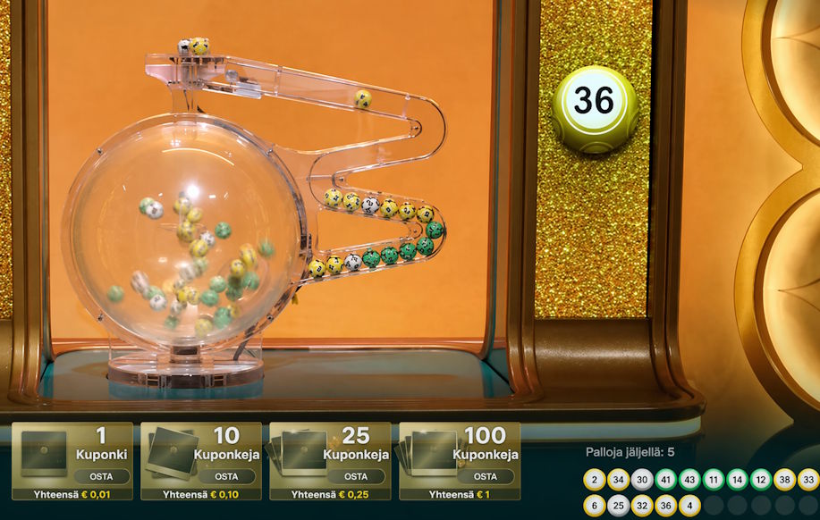 Tuohi Casinon Golden Ball -peli.