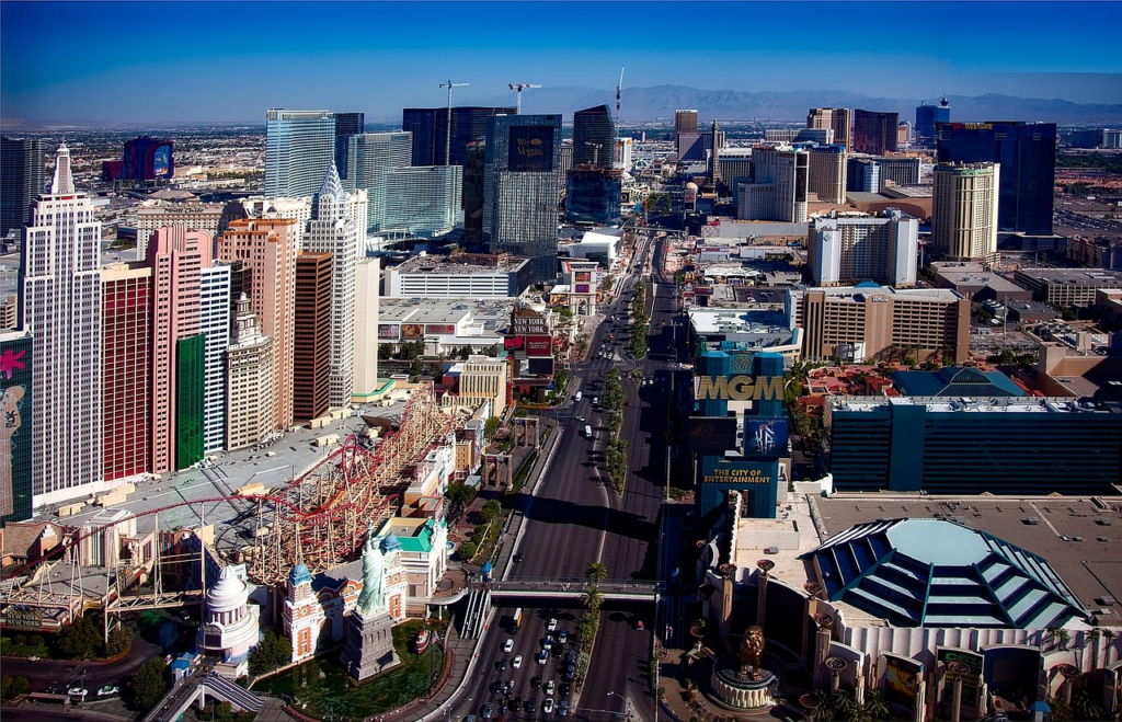 Las Vegas kaupunkimaisemaa.