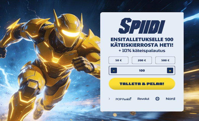 Spiidi Casino uutena pikakasinona
