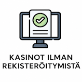 Kasinot ilman rekisteröitymistä kuvituskuva. 