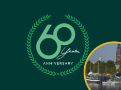 Paf 60v logo ja kuva ravintolalaiva Barcosta.