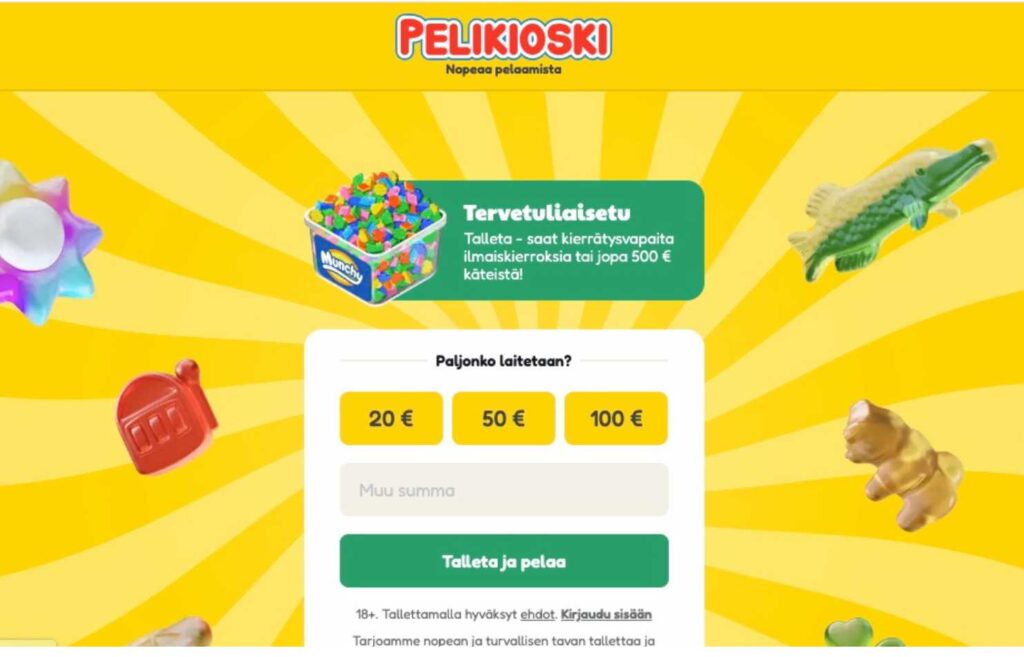 Kuvassa Viljo kasino Pelikioskin etusivu ja talletusosio. Parhaat Viljo-kasinot 2026 Rahapelisanomat