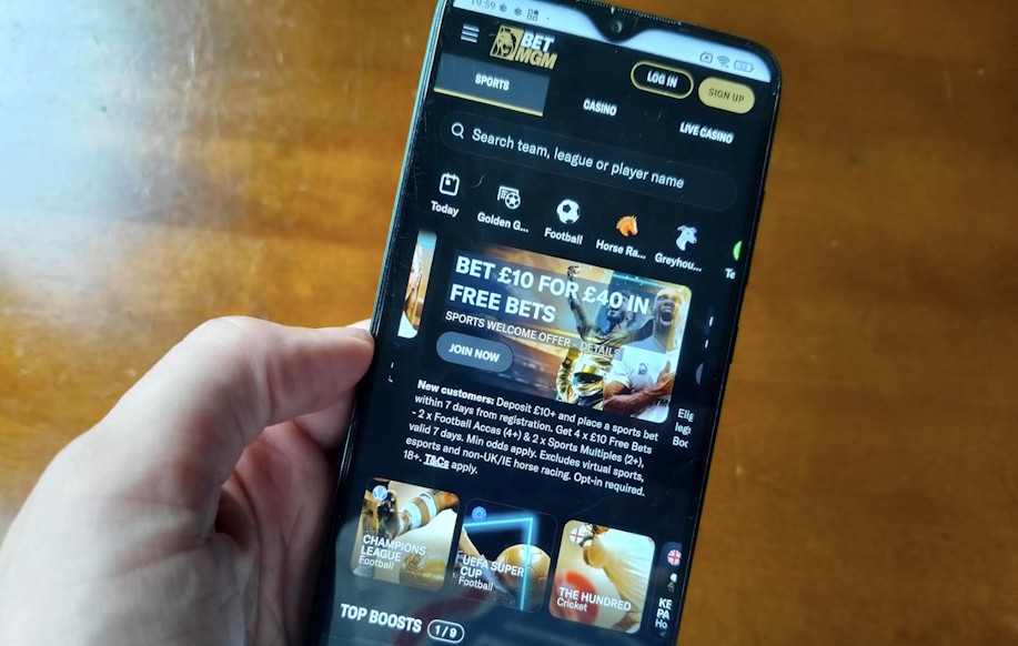 BetMGM mobiilivedonlyönnin käyttöliittymä