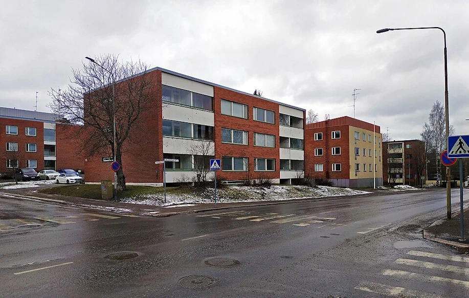 Katunäkymä Lappeenrannassa Etelä-Karjalassa.